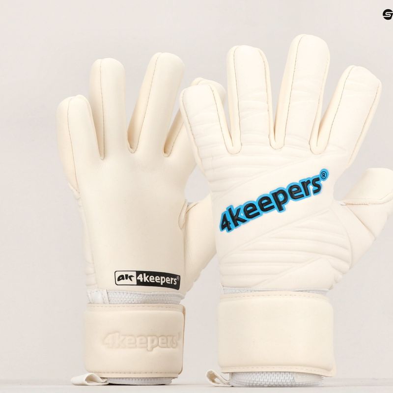 Detské brankárske rukavice 4keepers Retro IV NC white 4KRIVNCJR 10