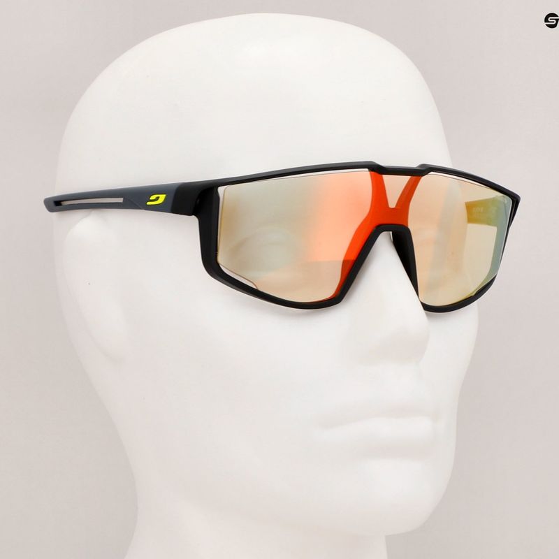 Detské cyklistické okuliare Julbo Fury S Reactiv 1-3 Light Amplifier matné čierne/sivé 10