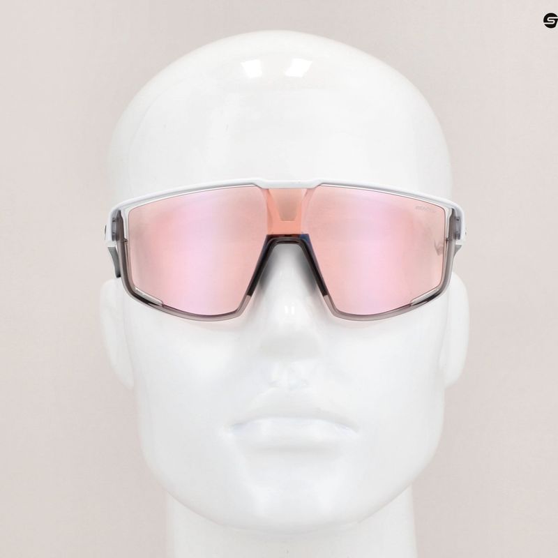 Cyklistické okuliare Julbo Fury Reactiv 1-3 High Contrast matná biela/priesvitná sivá 6