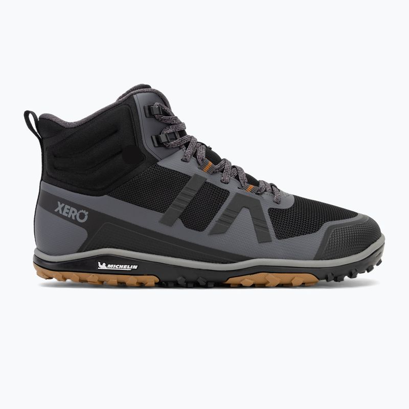 Pánska barefoot obuv Xero Shoes Scrambler Mid II asphalt/ black 2
