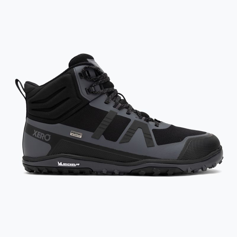 Topánky barefoot Xero Shoes Scrambler Mid II WP black/asphalt 2
