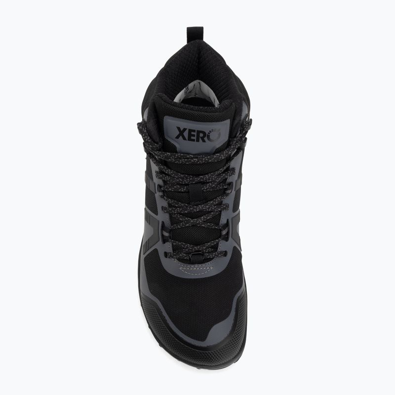 Topánky barefoot Xero Shoes Scrambler Mid II WP black/asphalt 5