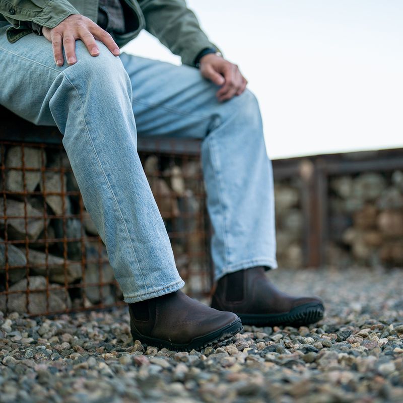 Barefoot topánky Xero Shoes Ridgeway Chelsea dark brown 10