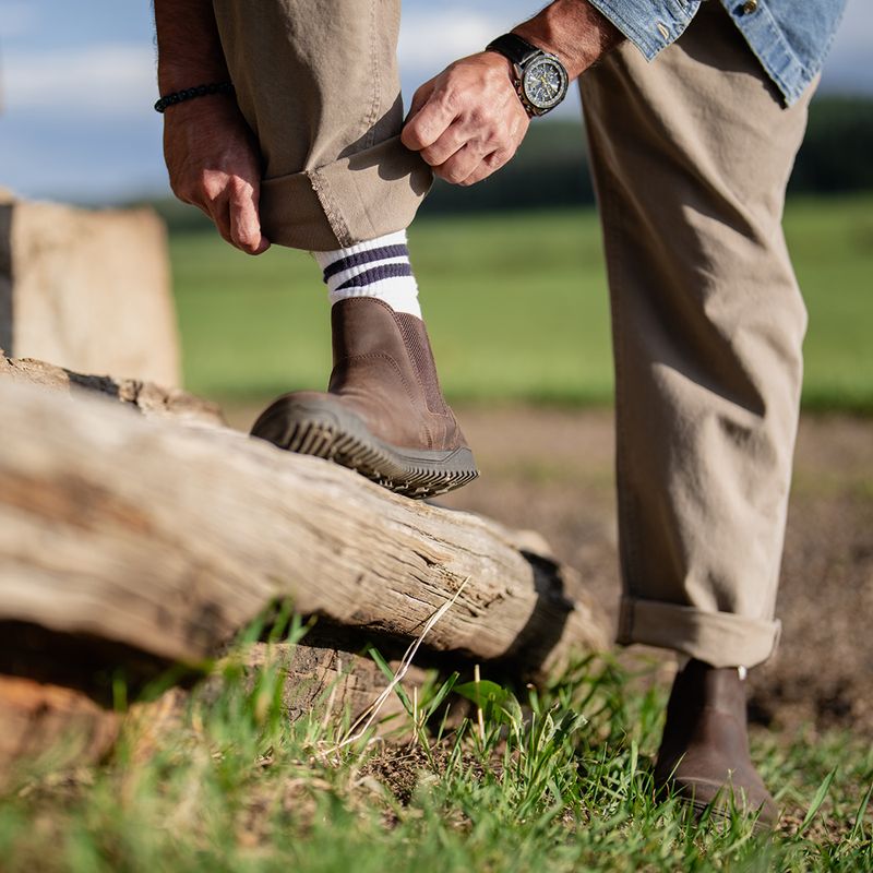 Barefoot topánky Xero Shoes Ridgeway Chelsea dark brown 11