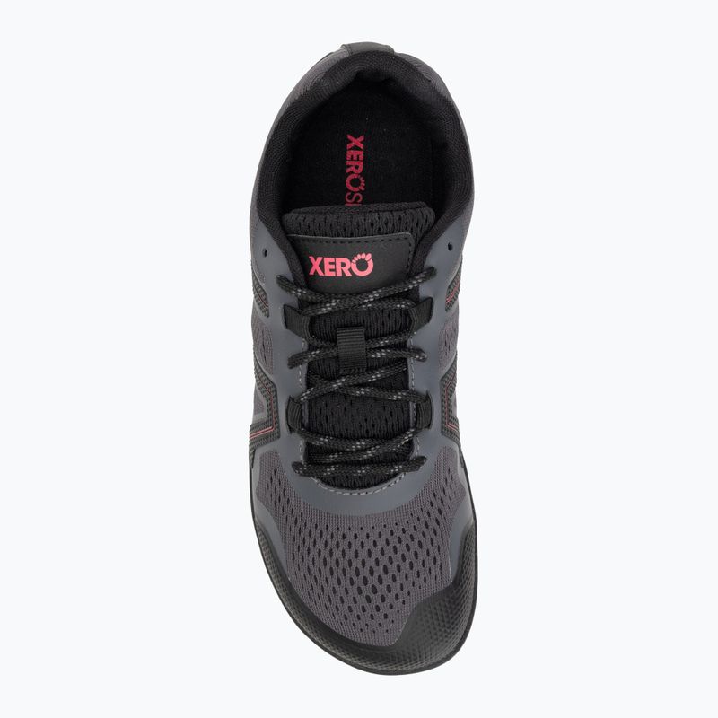 Dámske barefoot topánky Xero Shoes Mesa Trail II asphalt / malina 5