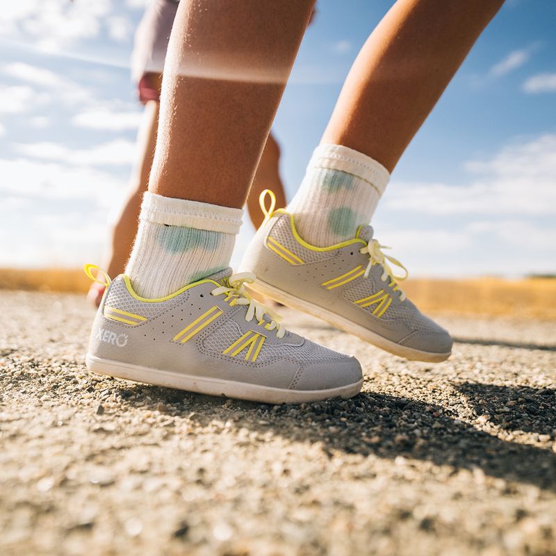 Detské barefoot topánky Xero Shoes Prio lunar rock/sunny lime 7
