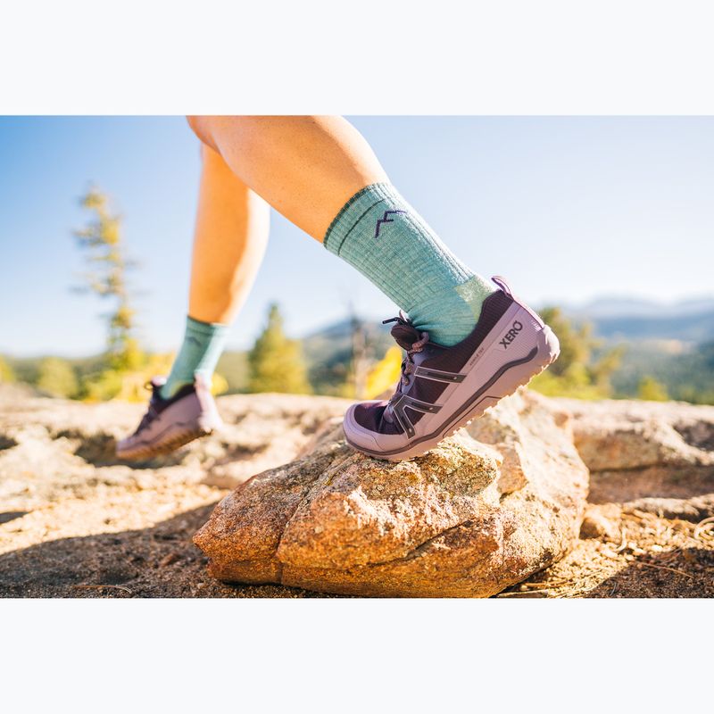 Dámske barefoot topánky Xero Shoes Scrambler Trail Low WP Plum perfect/sage purple 16