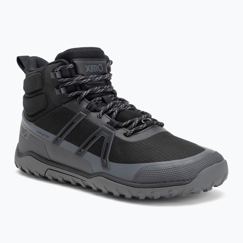 Pánske barefoot topánky Xero Shoes Scrambler Trail Mid WP čierna/asfaltová