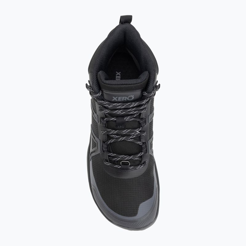 Pánske barefoot topánky Xero Shoes Scrambler Trail Mid WP čierna/asfaltová 5