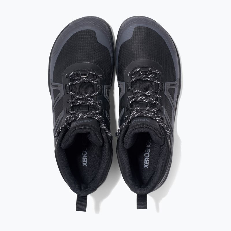 Pánske barefoot topánky Xero Shoes Scrambler Trail Mid WP black/asphalt 12