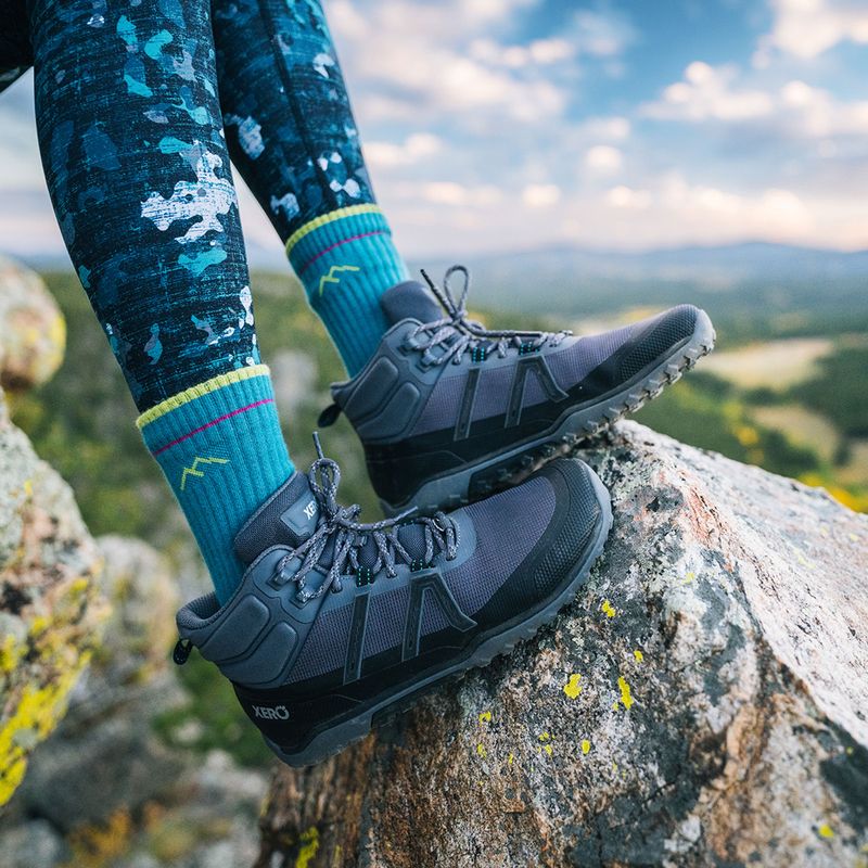 Dámske barefoot topánky Xero Shoes Scrambler Trail Mid Asphalt/Black 7