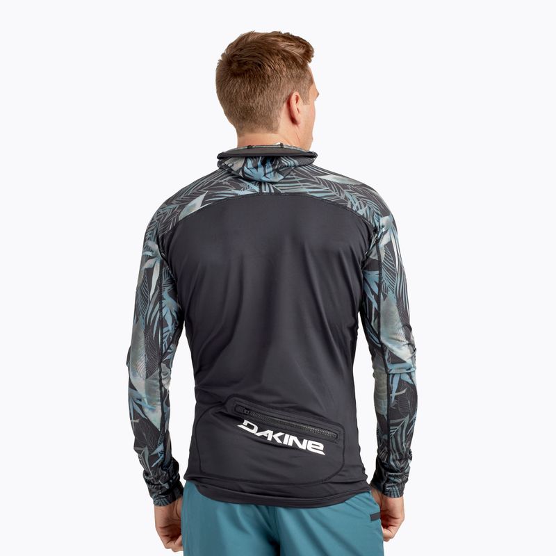Pánske tričko Dakine Hd Snug Fit Rashguard Swim Shirt Hoodie black/grey DKA363M0004 2