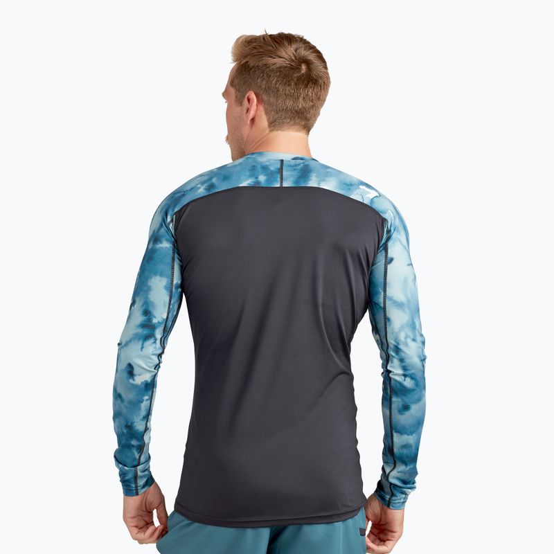 Dakine pánske plavecké tričko Hd Snug Fit Rashguard Crew black and blue DKA651M0004 2