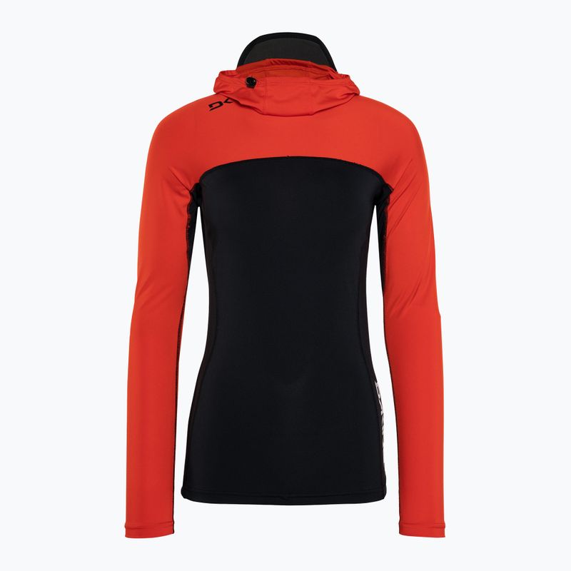 Dakine dámske plavecké tričko Hd Snug Fit Rashguard Hoodie black and red DKA333W0002 5