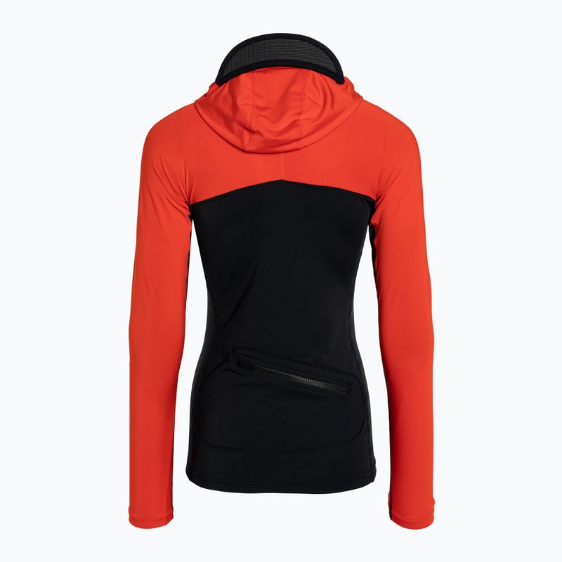 Dakine dámske plavecké tričko Hd Snug Fit Rashguard Hoodie black and red DKA333W0002 6