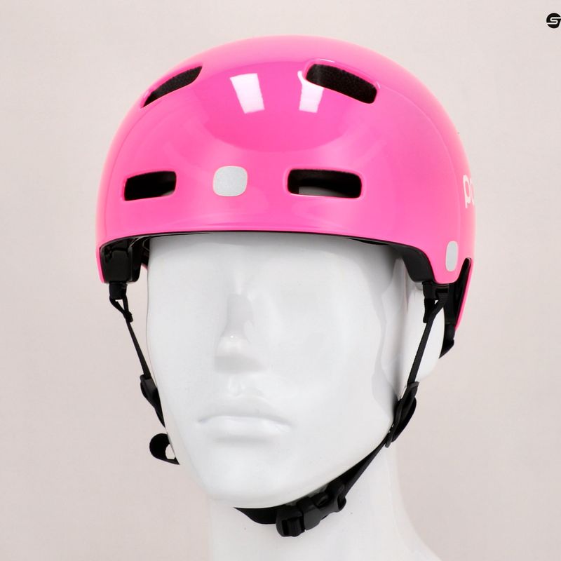 Detská cyklistická prilba POC POCito Crane MIPS fluorescent pink 9