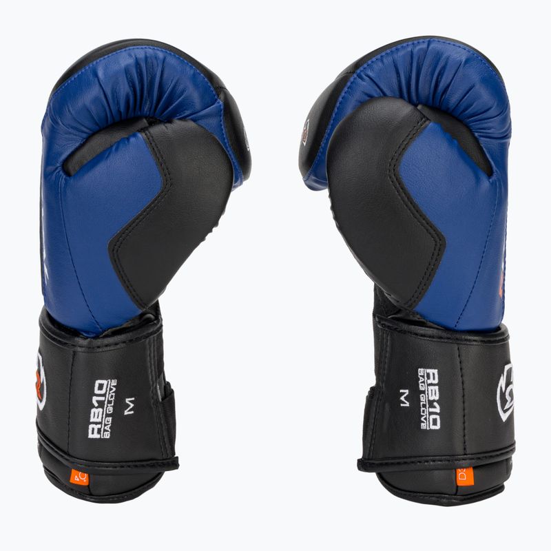 Boxerské rukavice Rival RB10 Intelli-Shock Bag black/blue 4