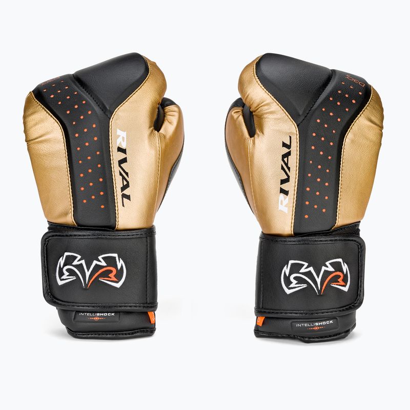 Boxerské rukavice Rival RB10 Intelli-Shock Bag black/gold 2