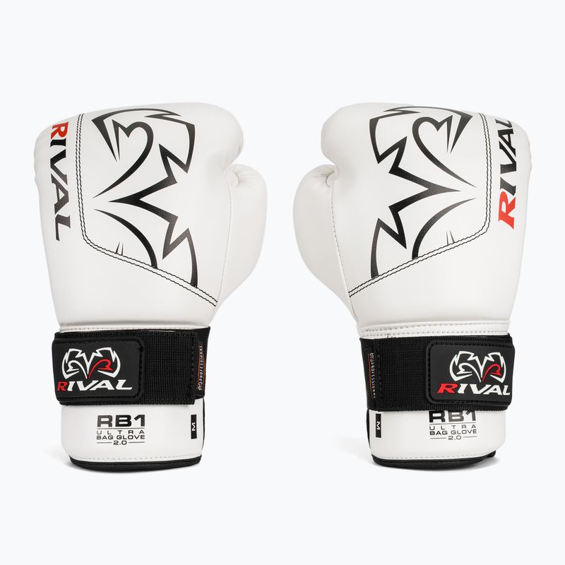Boxerské rukavice Rival RB1 Ultra Bag 2.0 white 2
