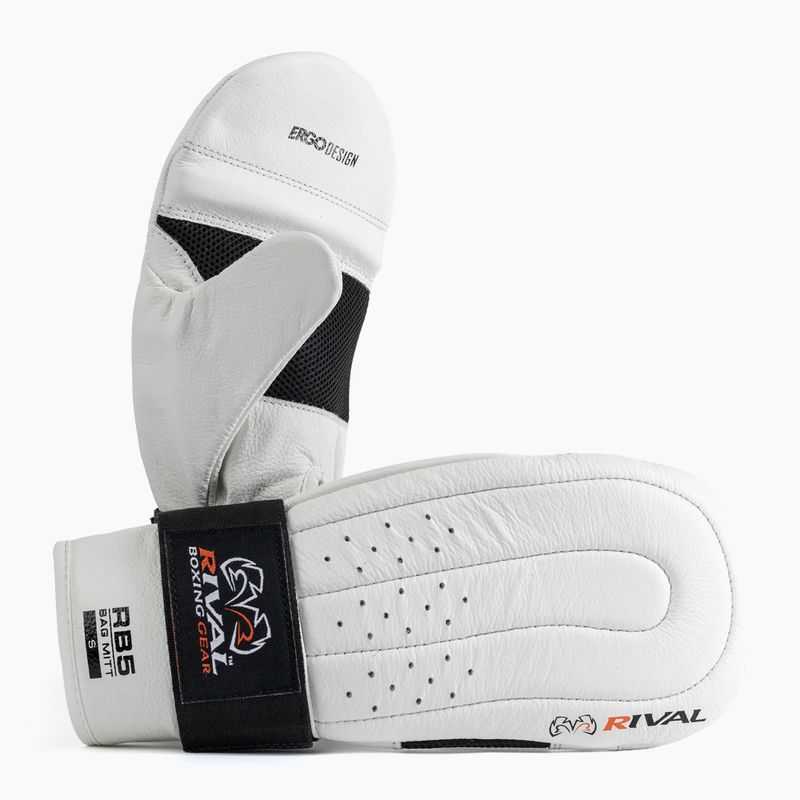 Boxerské rukavice Rival RB5 Bag Mitts white/black 2