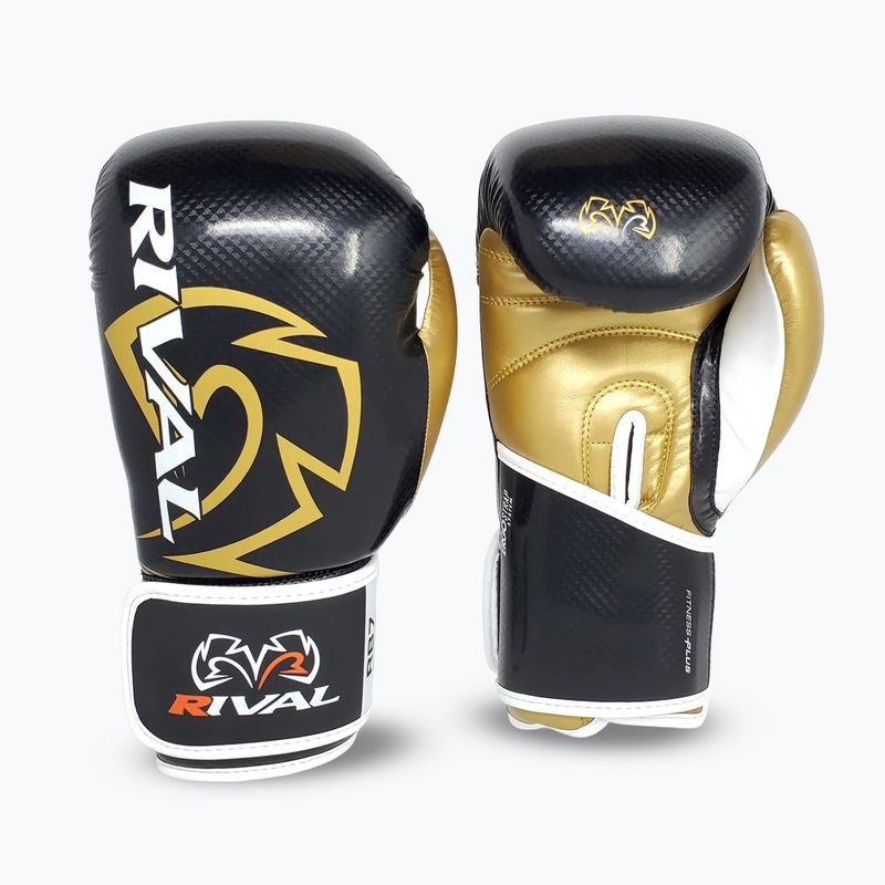 Boxerské rukavice Rival RB7 Fitness Plus Bag black/gold
