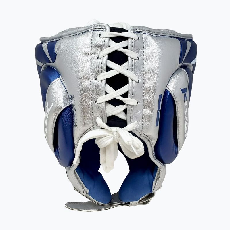 Boxerská prilba Rival RHG100 Professional Headgear blue/silver 3