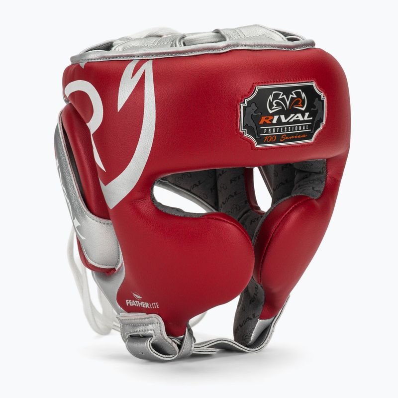 Boxerská prilba Rival RHG100 Professional Headgear red/silver