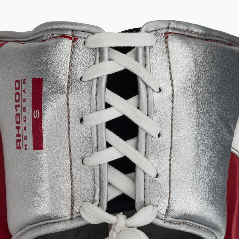Boxerská prilba Rival RHG100 Professional Headgear red/silver/grey 5