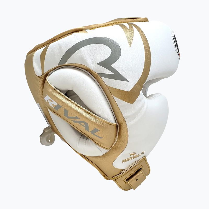 Boxerská prilba Rival RHG100 Professional Headgear white/gold 4