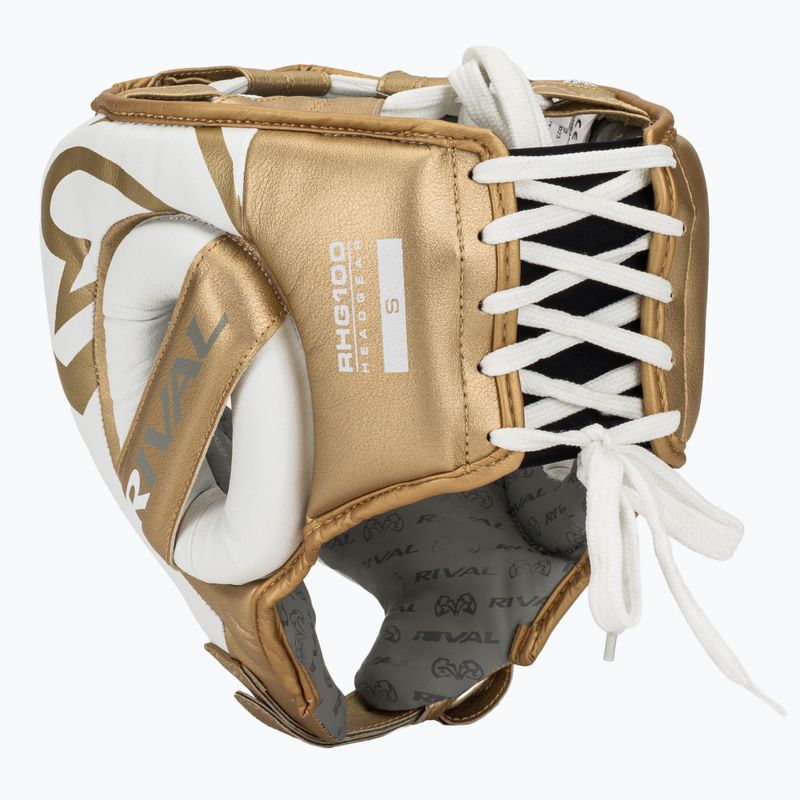 Boxerská prilba Rival RHG100 Professional Headgear white/gold 3