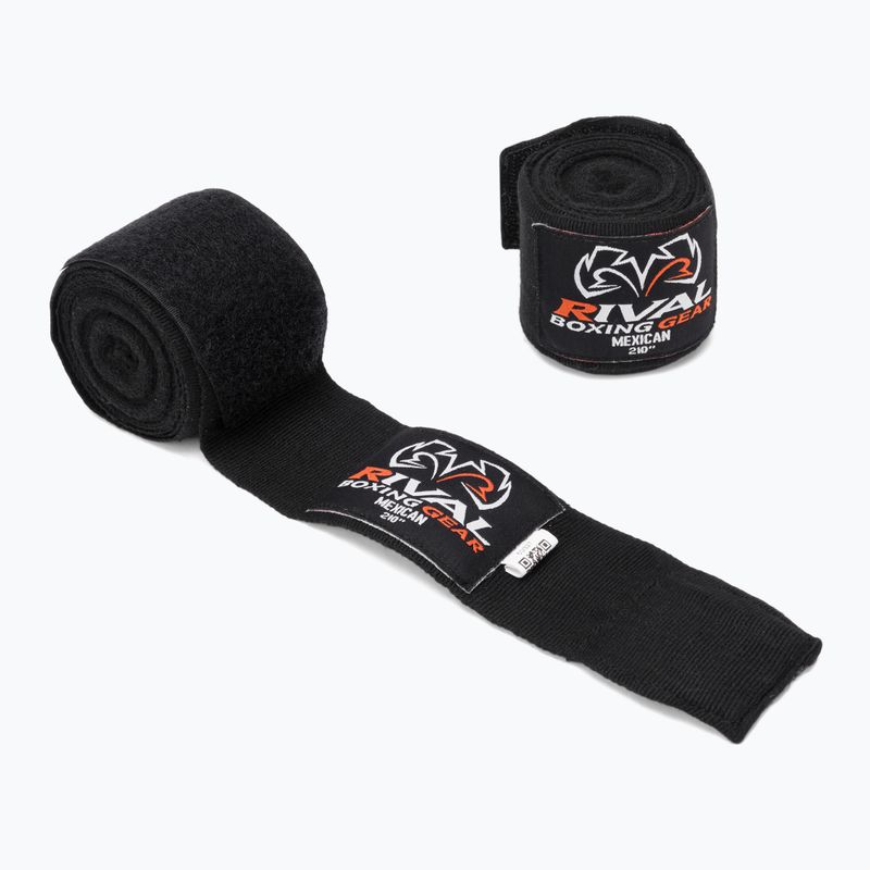 Boxerské bandáže Rival Mexican Handwraps black