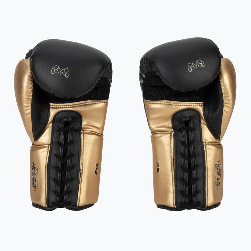 Boxerské rukavice Rival RS100 Professional black/gold 3