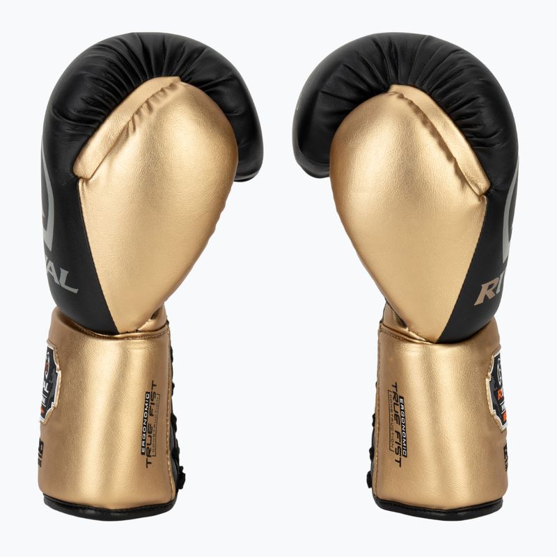Boxerské rukavice Rival RS100 Professional black/gold 4