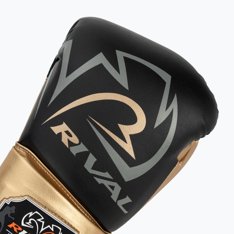 Boxerské rukavice Rival RS100 Professional black/gold 5