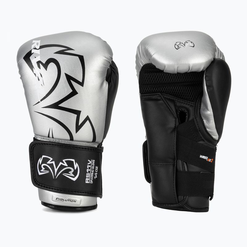 Boxerské rukavice Rival RS11V Professional silver