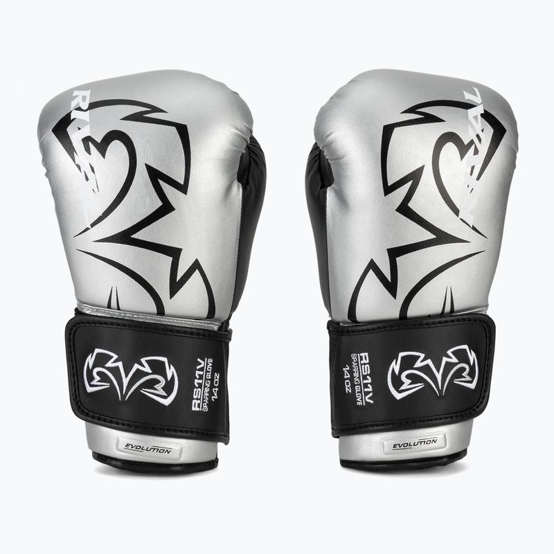 Boxerské rukavice Rival RS11V Professional silver 2