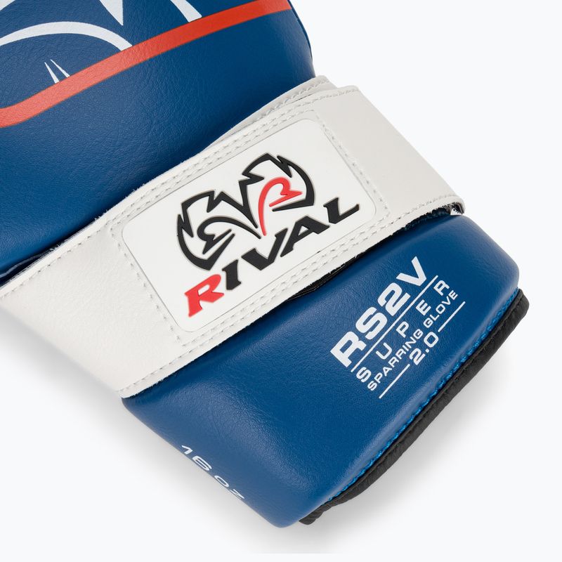 Boxerské rukavice Rival Super Sparring 2.0 blue 6