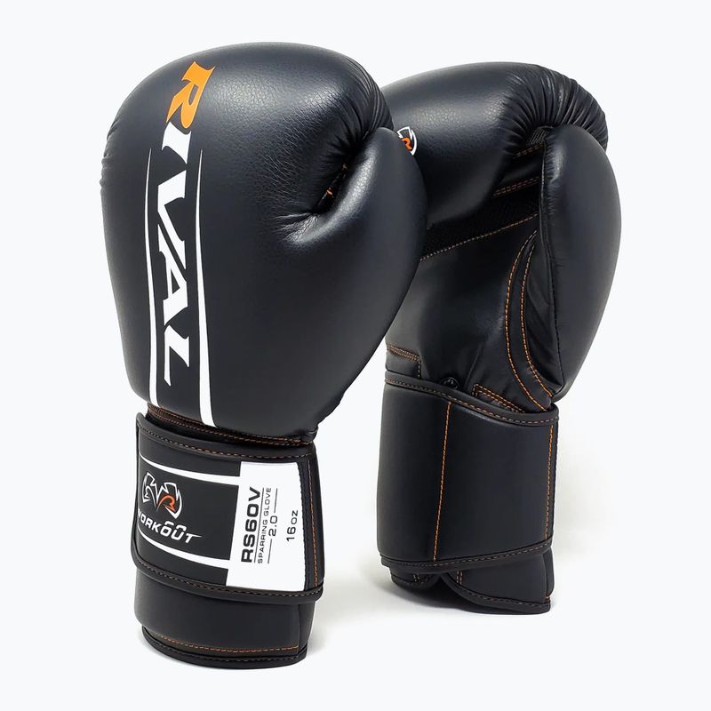 Boxerské rukavice Rival RS60V Workout Sparring Gloves 2.0 black 2