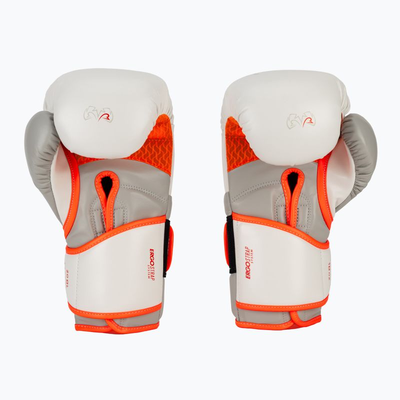 Boxerské rukavice Rival Impulse Sparring Gloves Gants white/orange 3