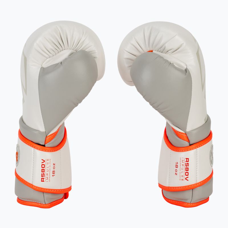 Boxerské rukavice Rival Impulse Sparring Gloves Gants white/orange 4
