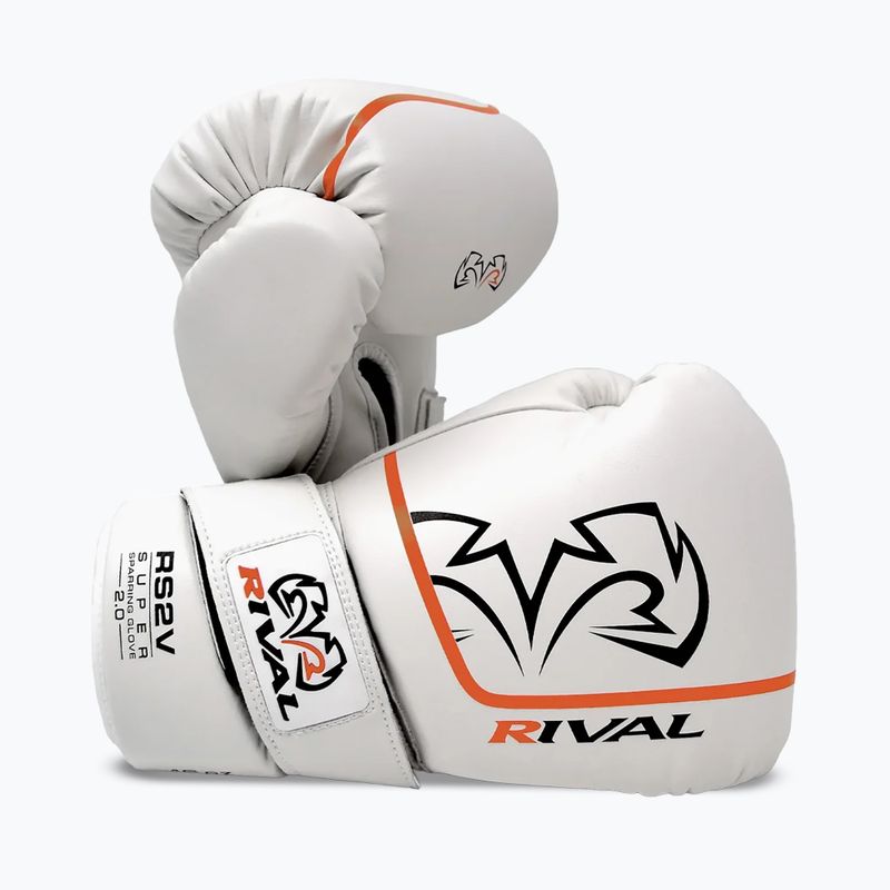 Boxerské rukavice Rival Super Sparring 2.0 white 2