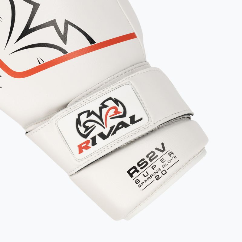 Boxerské rukavice Rival Super Sparring 2.0 white 6