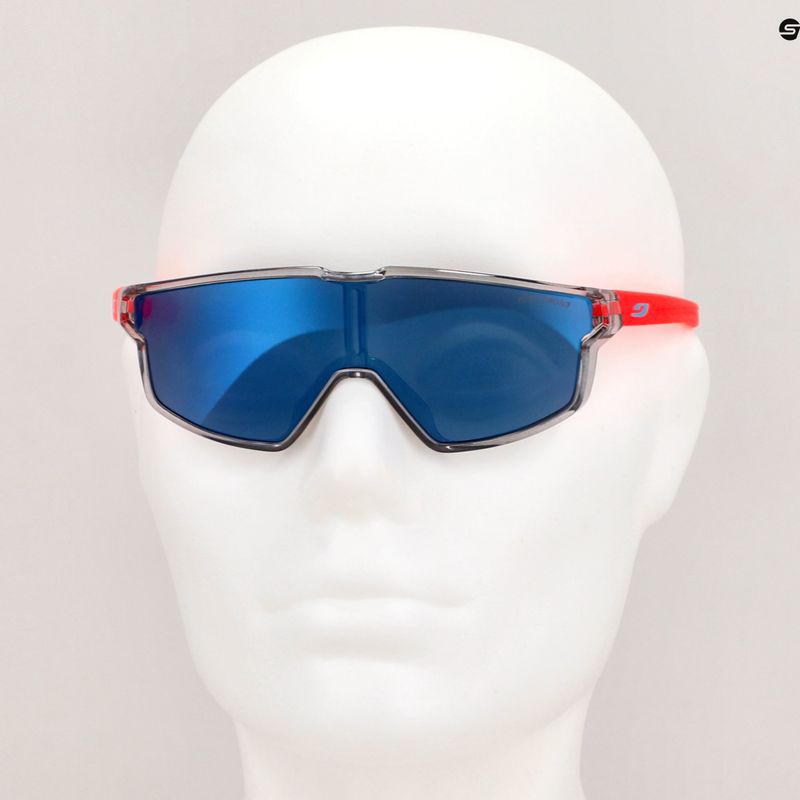 Detské cyklistické okuliare Julbo Fury Mini Spectron 3 shiny translucide/translucide gray/matt fluo orange 10