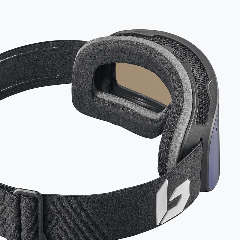 Lyžiarske okuliare Bollé Nevada Small black matte/bronze blue 2