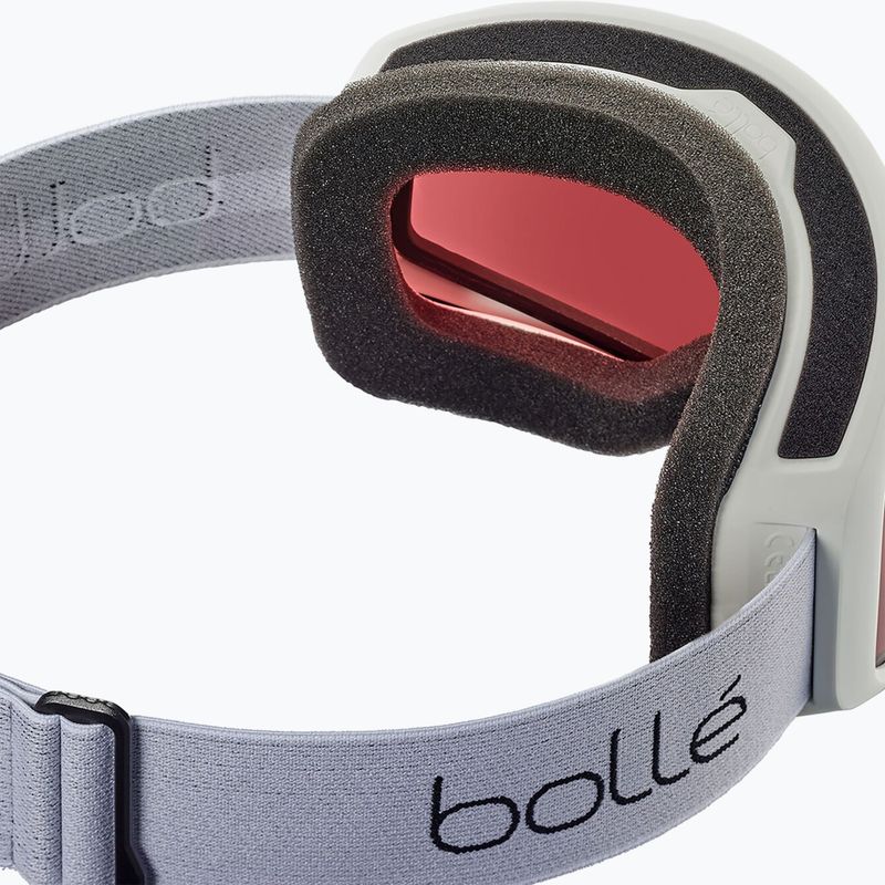 Lyžiarske okuliare Bollé Bedrock white matte/vermillon 2
