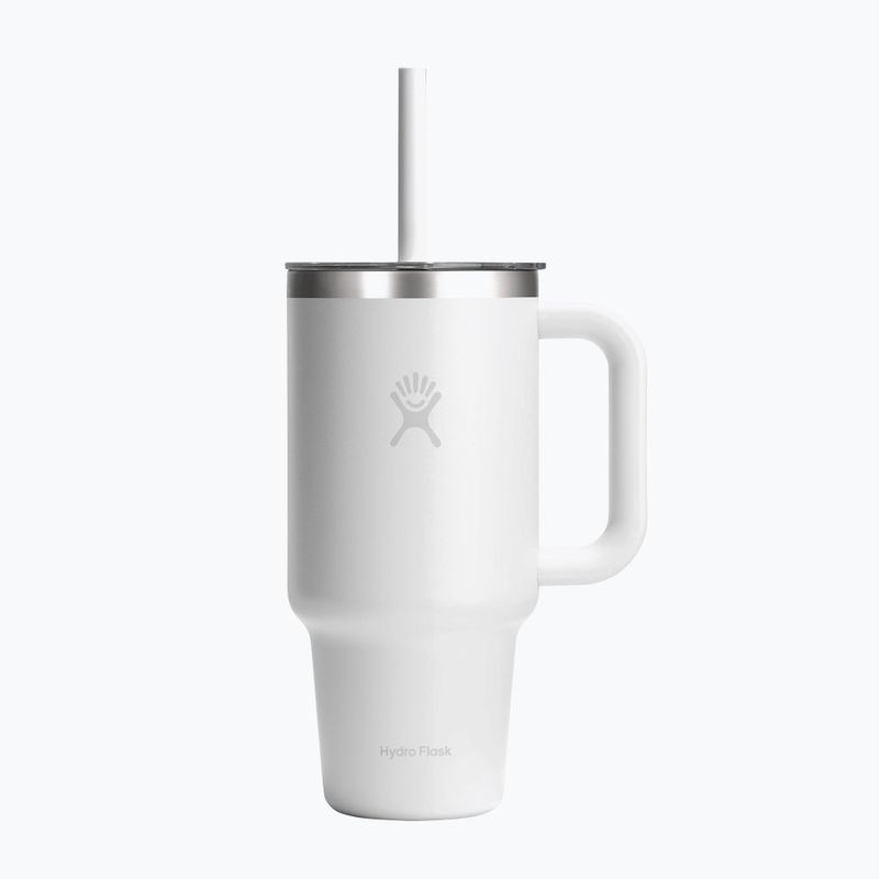 Termohrnček Hydro Flask Travel Tumbler Clear Lid white