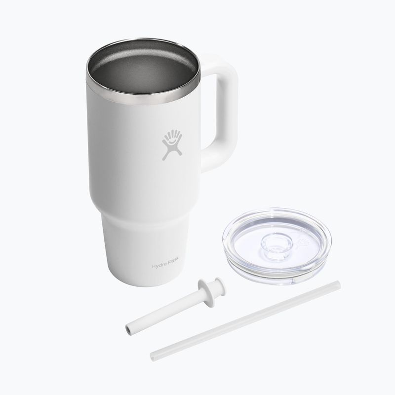 Termohrnček Hydro Flask Travel Tumbler Clear Lid white 4