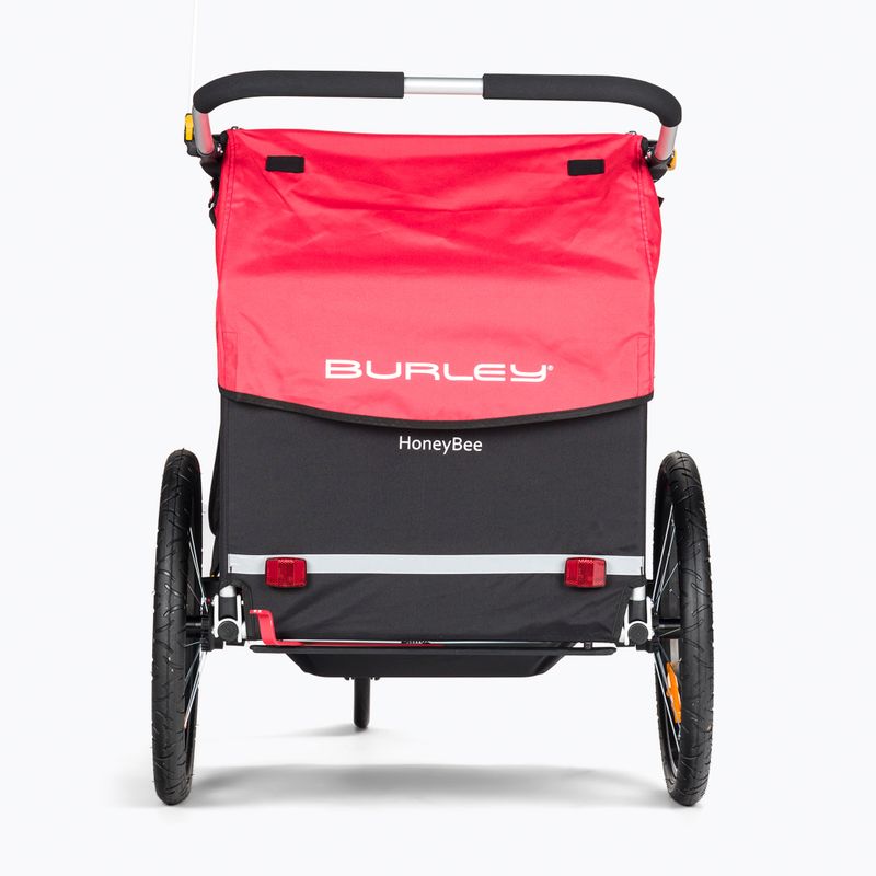 Burley Honey Bee červený dvojmiestny príves na bicykel BU-949209 3