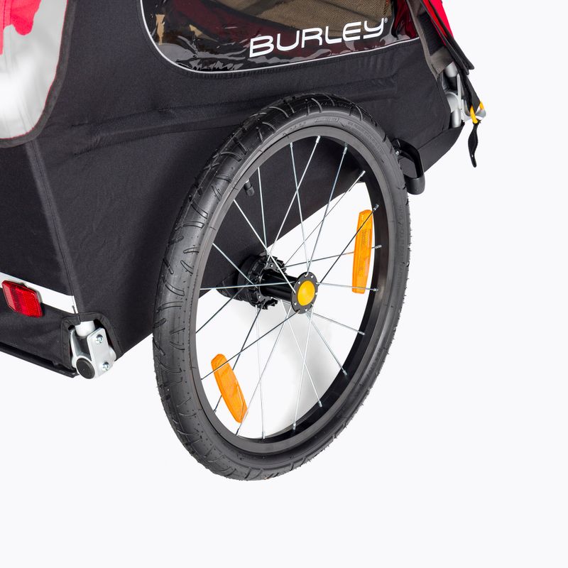 Burley Honey Bee červený dvojmiestny príves na bicykel BU-949209 5