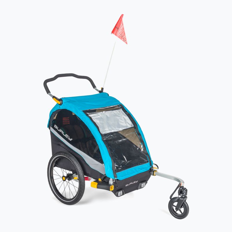 Burley D'Lite X Dvojitý príves na bicykel čierny BU-938101